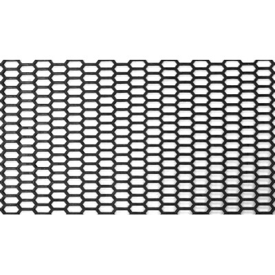 Black ABS Honeycomb Mesh Grill 120x40cm - 20x8mm Design
