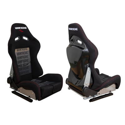 LOW MAX K608 Racing Seat - Bride Velvet Black Grey Design