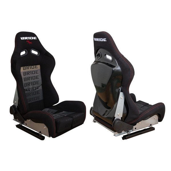 LOW MAX K608 Racing Seat - Bride Velvet Black Grey Design