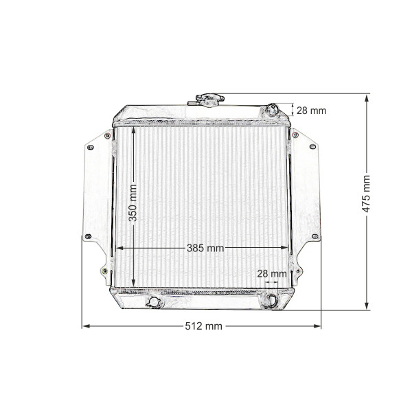 High-Performance Water Radiator for Suzuki Jimny/Samurai 1981-96