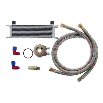 D1Spec 11-Row Oil Cooler Kit for Enhanced Engine Cooling