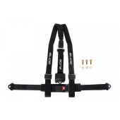 3-Point Black Racing Seat Belts - Secure & Stylish Safety