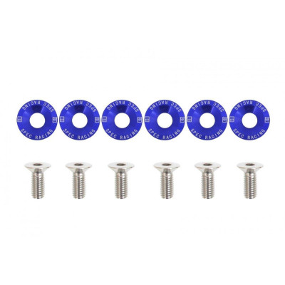 Blue Decorative M8x1.25 Screws 15mm D1 - Stylish Fasteners