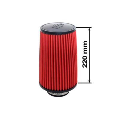 Simota Red Air Filter H:220mm DIA:80-89mm JAU-X02101-15