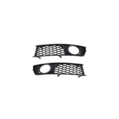 Gloss Black Fog Light Covers for Audi A4 B6 - Custom Fit