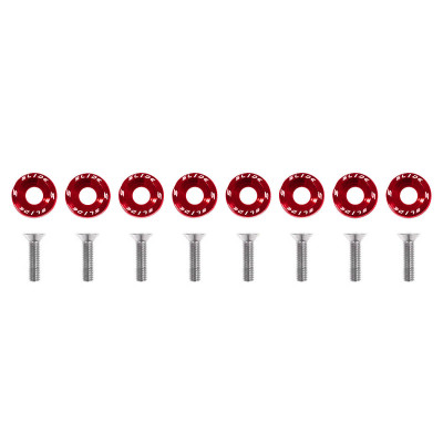 M6x1.0 Universal Screws 15mm - Red Slide Fasteners
