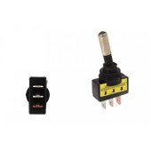 Yellow LED Chrome Toggle Switch - Type 1 for Custom Projects