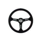 Pro 350mm Steering Wheel - 40mm Offset, Black Leather