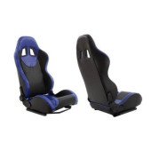 MONZA PVC Racing Seat - Blue | Ergonomic Design & Comfort