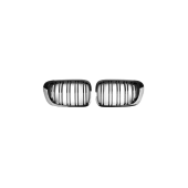 Sport Grille Dual Line Gloss Black for BMW E46 Coupe 1999-2003
