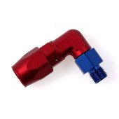 90° AN10 Swivel Fitting - Forged Cutter, 12NPT Connection