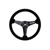 Steering wheel SLIDE 350mm offset:20mm Suede Black