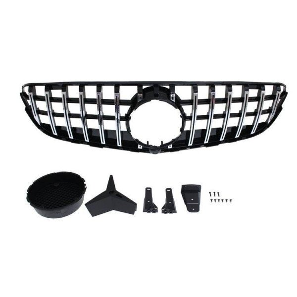 Mercedes Benz W253 GT-R Look Grill Chrome-Gloss Black 16-19