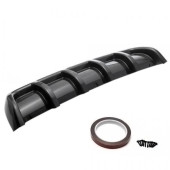 Universal Black Car Rear Bumper Diffuser for Enhanced Style