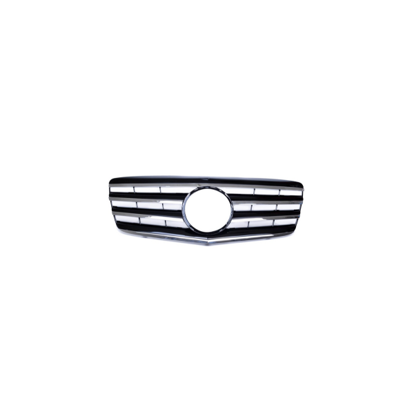 Sport Grille Chrome & Black for 2006-2009 Mercedes E-Class