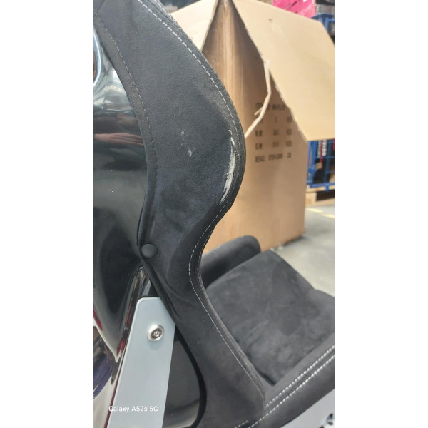 Racing seat SLIDE X3 material Black S DAMAGED