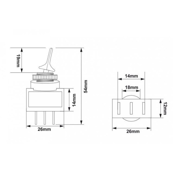 Blue LED Toggle Switch - Bright, Durable & Easy to Install