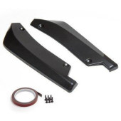Universal Black Rear Bumper Lip Splitter & Chin Spoiler