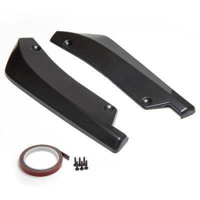 Universal Black Rear Bumper Lip Splitter & Chin Spoiler