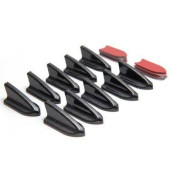 Black Shark Fin Roof Rack for Type 2 Vehicles - Sleek Design
