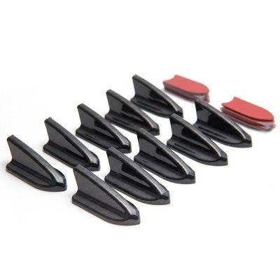 Black Shark Fin Roof Rack for Type 2 Vehicles - Sleek Design
