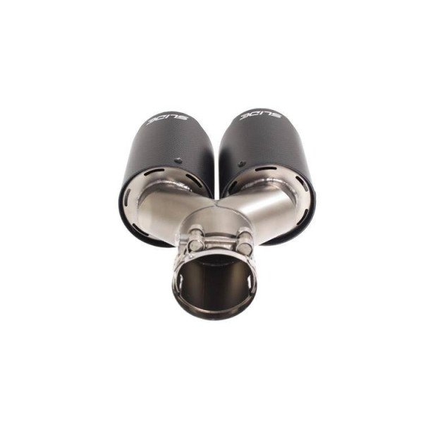 Dual 101mm Exhaust Tips with 76mm Inlet - High Performance