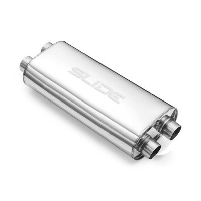 51mm 304SS Center Muffler - 550mm Length for Performance
