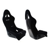 GT FIA Suede Black Racing Seat Slide - Adjustable Comfort