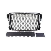 RS-Style Chrome-Black Grill for Audi A3 8P (09-12) PDC
