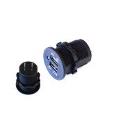 12-24V Dual USB Socket (1A & 2.1A) with LED Indicator