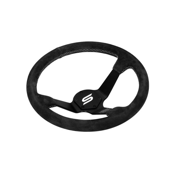 Steering wheel SLIDE 350mm offset:90mm Suede Black