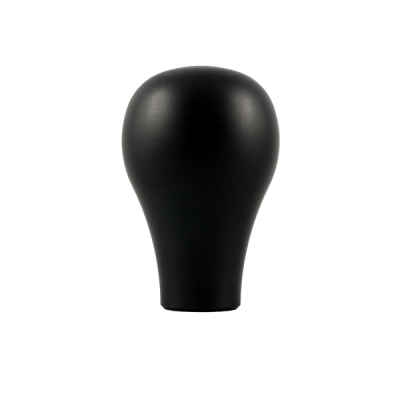Compact Black Aluminum Knob for Modern Home Decor