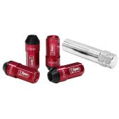 Forged Red Wheel Lug Nuts D1Spec Heptagon 2in1 12x1.25 - Set of 20