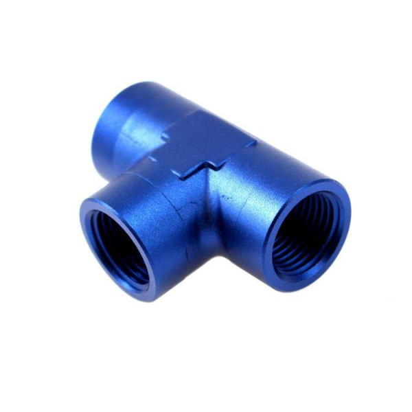 Female Flare Tee 3/8 NPT - Durable Brass Fitting