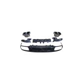 Mercedes-Benz CLS C257 Rear Diffuser with Black Pipes