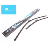 Front set dedicated silicon wiperblades Ford Focus II Peugeot 207