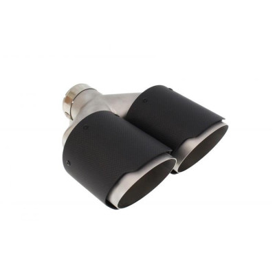 Dual Carbon Exhaust Tips 2x114mm with 63mm Inlet Size