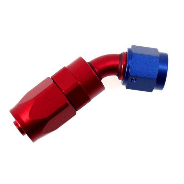 45° AN6 Reusable Swivel Hose End - High-Performance Fitting