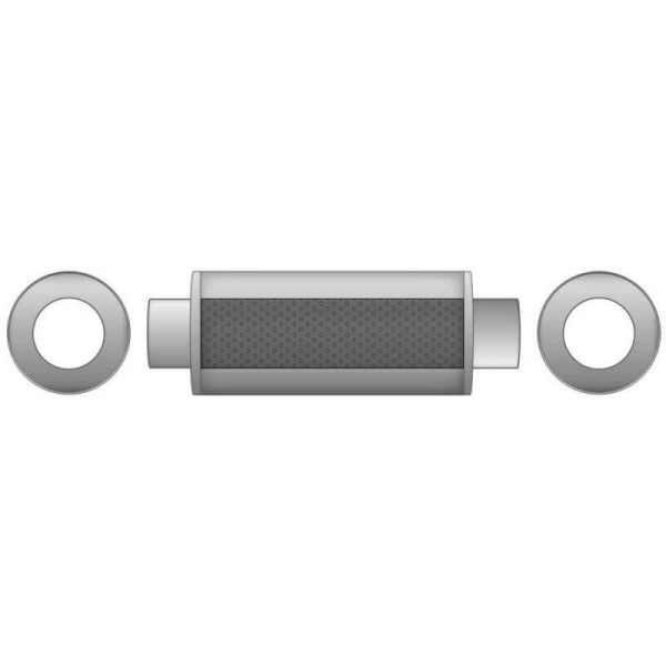 57mm Sport Center Muffler - 500mm Performance Exhaust Upgrade