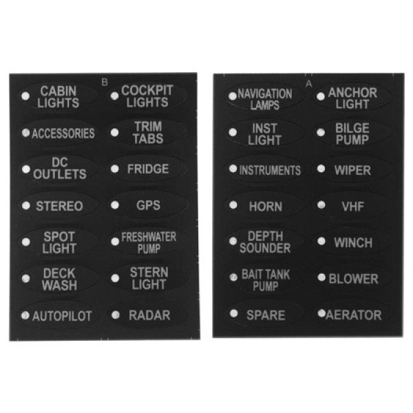 12V SPST ON-OFF Switch Panel 3x15A IP68 Waterproof GZ 2B