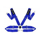 Quick Release 4-Point Racing Seat Belts - Blue