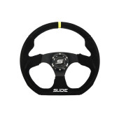 350mm Suede Yellow Steering Wheel with 25mm Offset