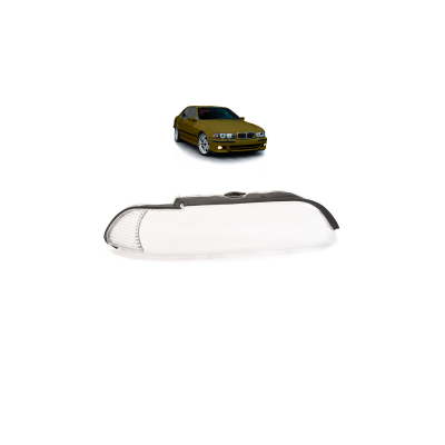 BMW 5 E39 Facelift Right Headlight Lens - White Replacement