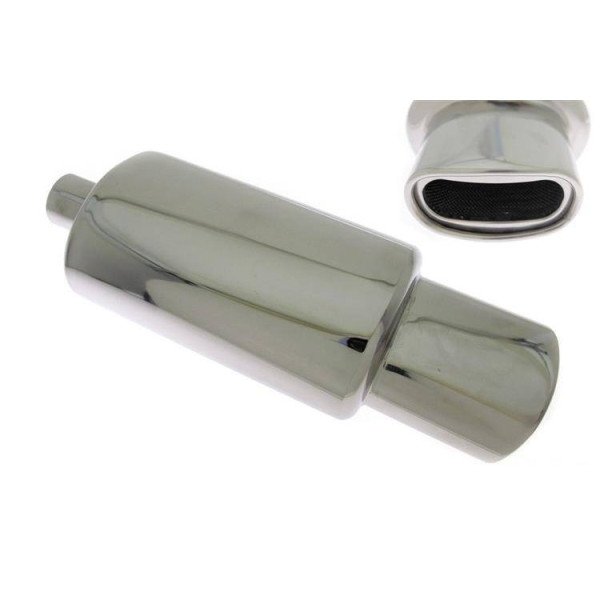 80x145mm Rear Muffler with 63.5mm Inlet - High Performance