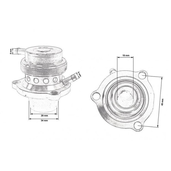 TurboWorks Blow Off Valve for Audi A4 S1 S3 Golf 7 GTI R Seat Leon 2.0TFSI