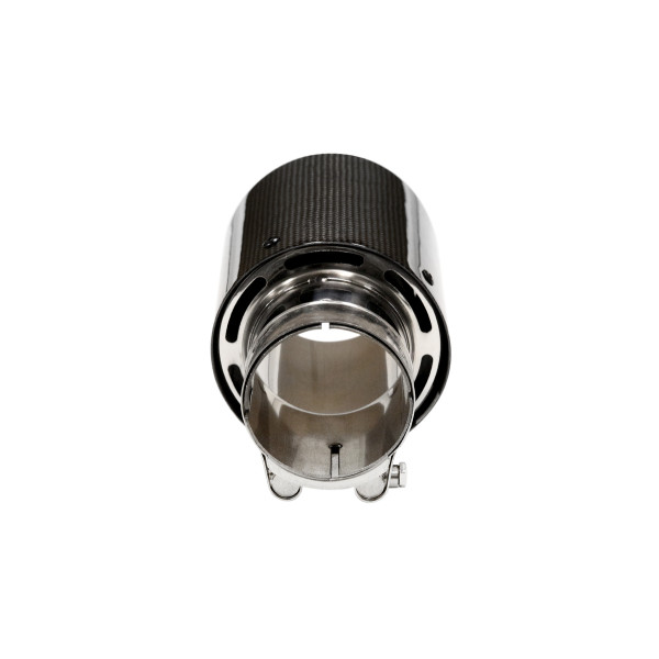 Exhaust Tip 114mm enter 70mm Carbon Gloss