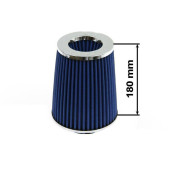 Simota H:180mm Air Filter DIA:60-77mm Blue JAUWS-018A