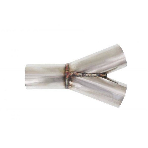 45° Exhaust Tee 42-48mm 304 Stainless Steel Connector