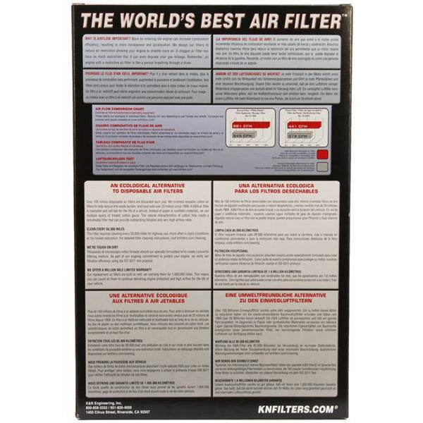 K&N 33-2157 High-Performance Panel Air Filter for Enhanced Flow