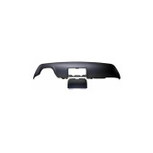 Diffuser BMW 5 E60 E61 Rear Matt Black with Trailer hitch Cover